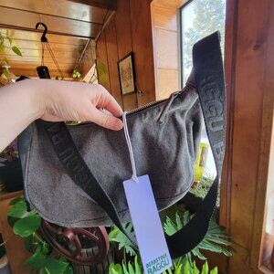 Baggu denim small crescent deadstock washed black